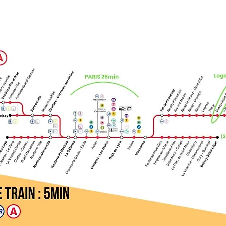 Happiness Disney 10Min Gare 1Min Paris 25 Min Bussy-Saint-Georges Exterior photo