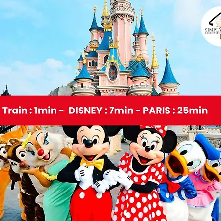 Happiness Disney 10Min Gare 1Min Paris 25 Min Bussy-Saint-Georges Exterior photo